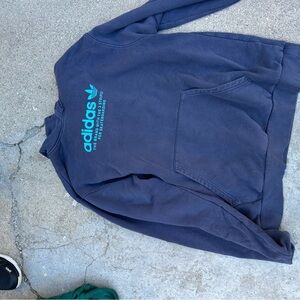 Adidas Dark Blue Skateboarding Hoodie